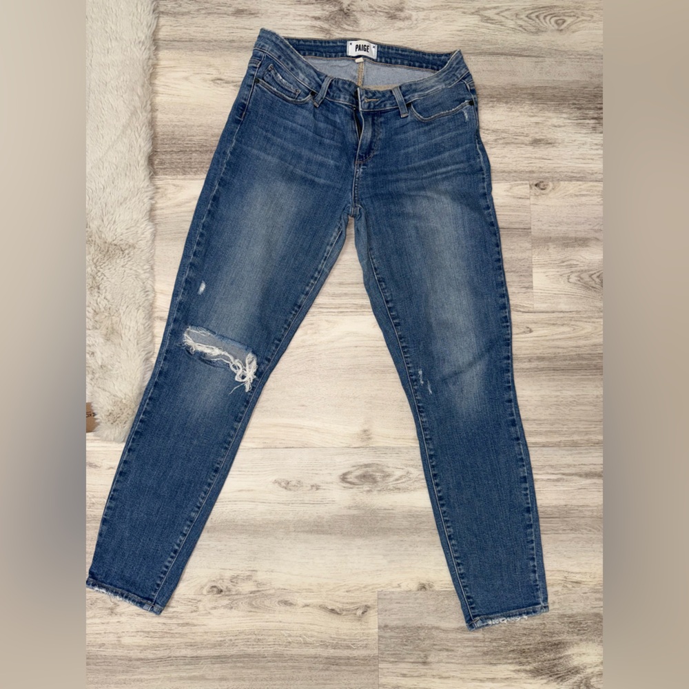 PAIGE Blue Skinny Jeans